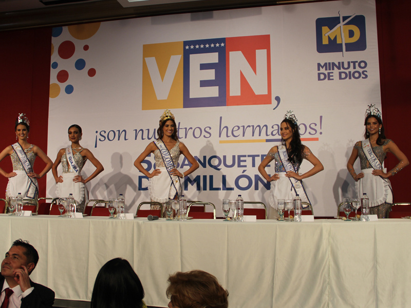 La Srta. Colombia® Gabriela Tafur y su Corte Real participarán en el Banquete del Millón